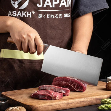 Premium Japanese Stainless Steel Bone Chopping Knife - InspiredGrabs.com